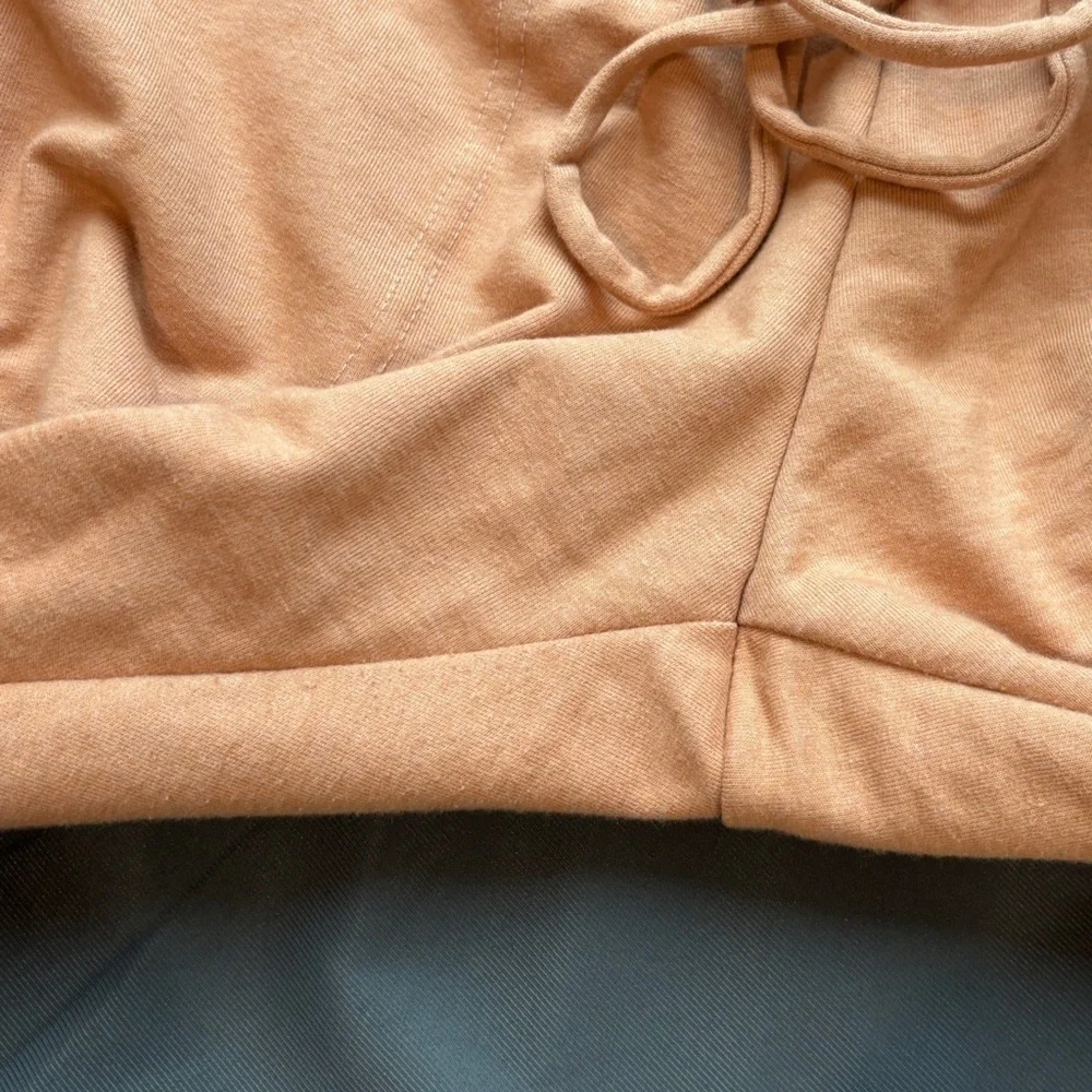 FREE PEOPLE MOVEMENT: Sunny Skinny Tie Waist Joggers Peach -Size Small - Picture 7 of 7